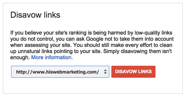 disavow links